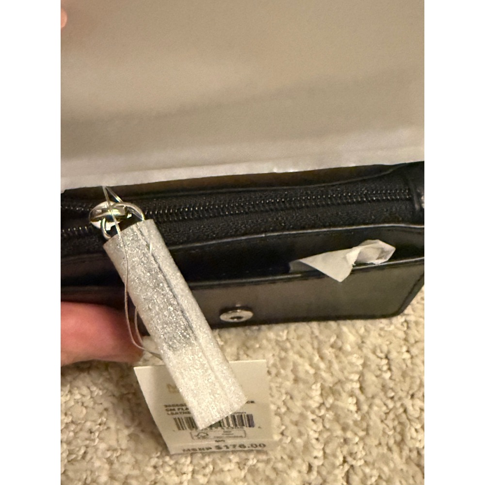 Michael Kors Carson Flap Mini Wallet Black‎ Leather – $178 Value, Yours Cheaper! - Picture 7 of 10